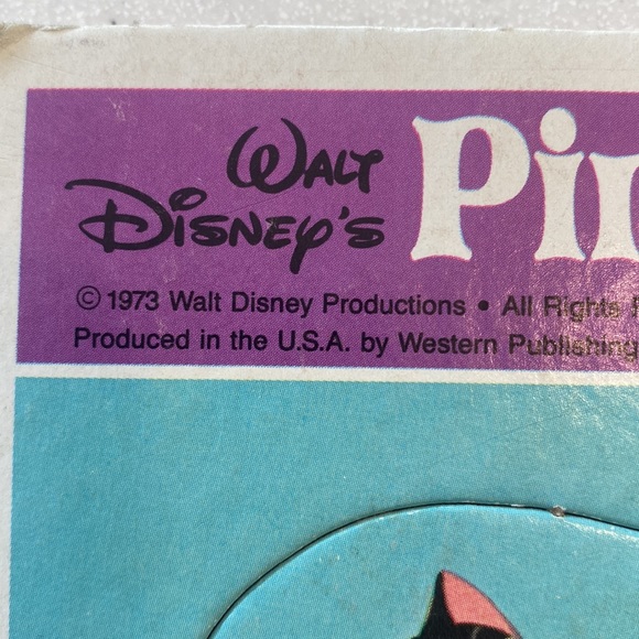 Vintage Disney Golden Frame Tray Puzzles Mickey Mouse & Pinocchio - Picture 8 of 15